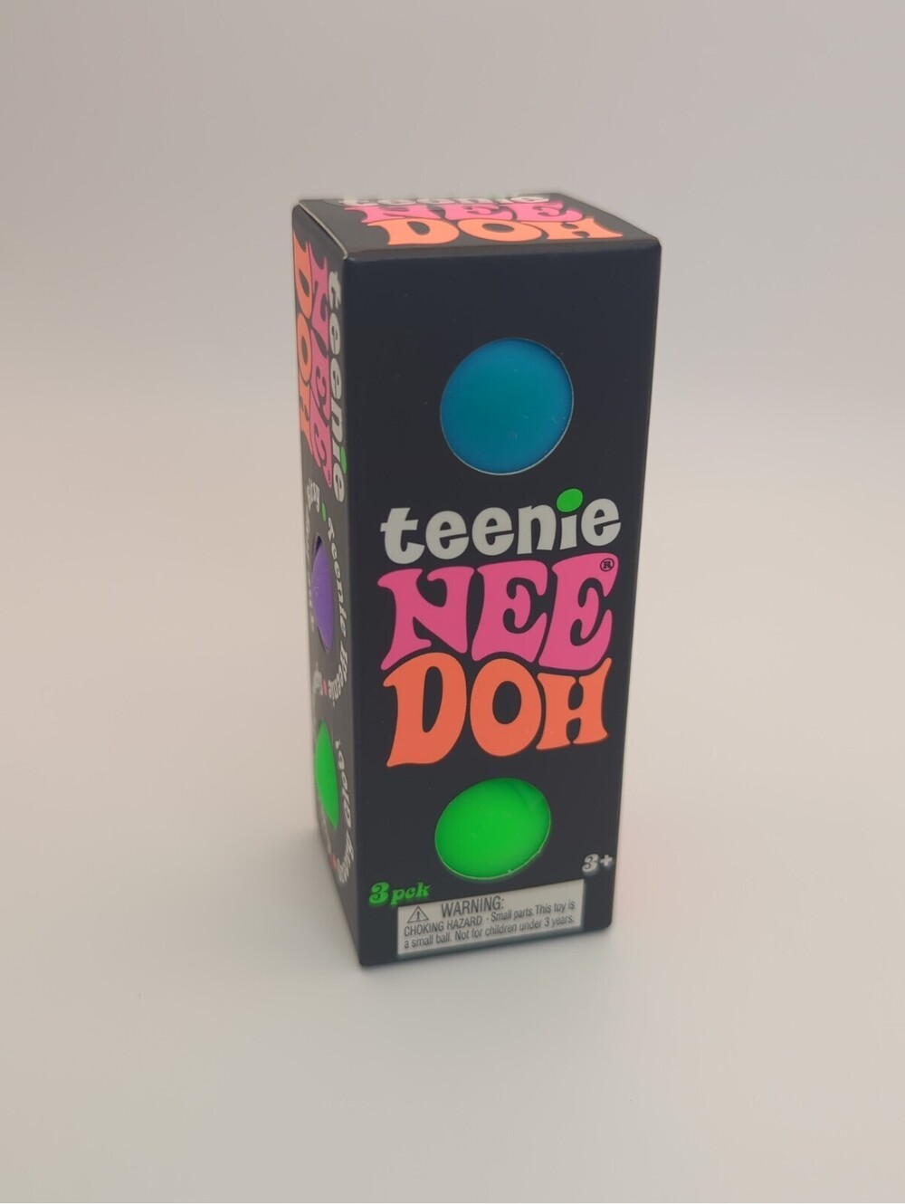 Extremely rare - Teenie Nee Doh Groovy Glob Squeeze Balls 3 Pack, 🔵 🟣 💚